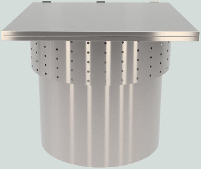 garbage chute vent cap