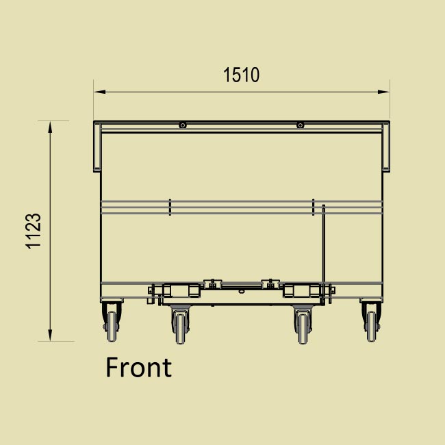 downwaste self tipping ST.001 front