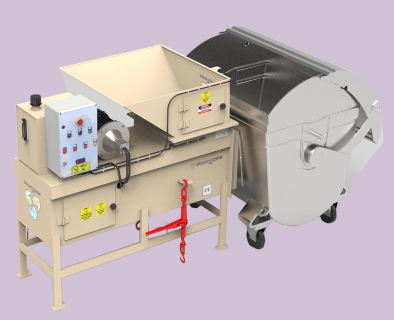 downwaste chute fed compactor model 1