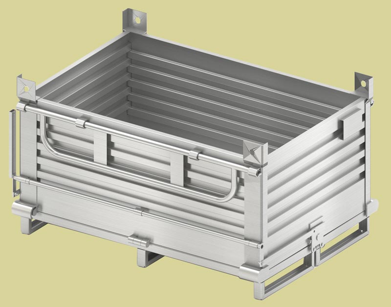 downwaste self tipping containers metal
