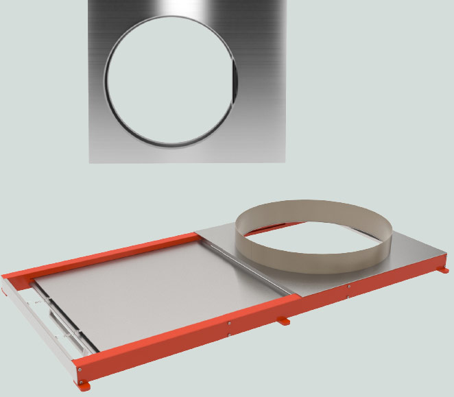 Garbage Chute Guillotine Fire Damper