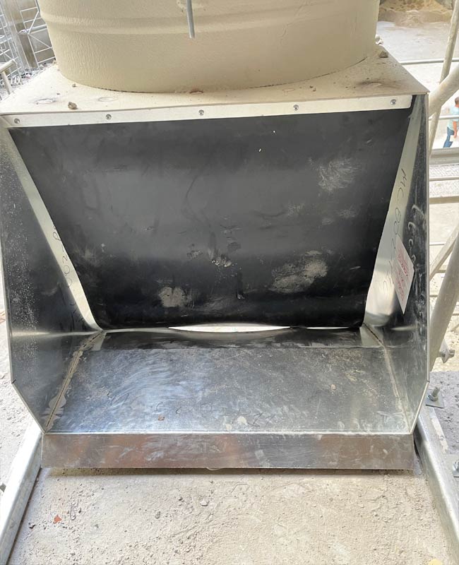 oasis villa metal debris chute downwaste 4