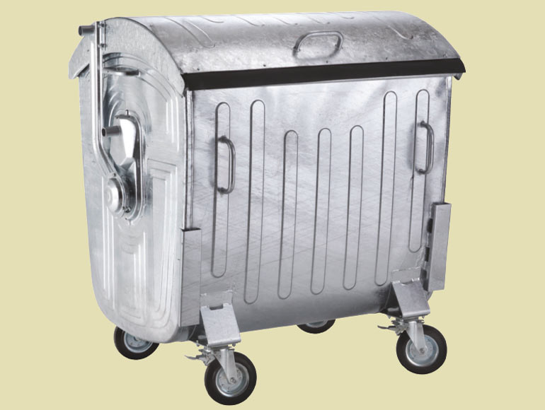 downwaste 1100lt heavy trolley