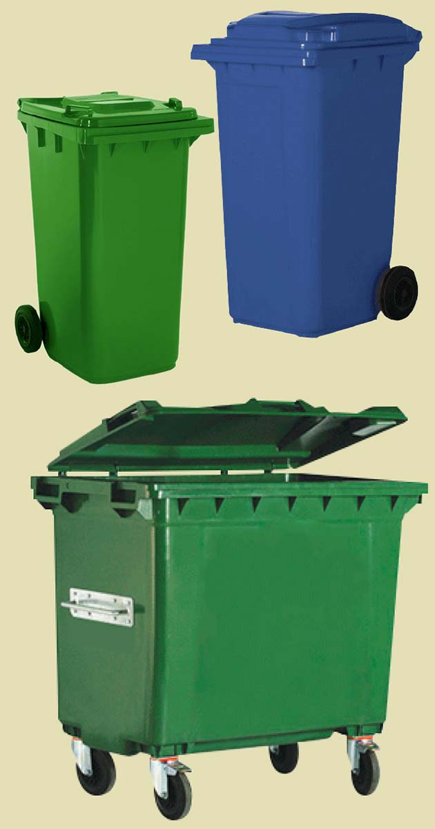 downwaste hdpe trolleys bins art