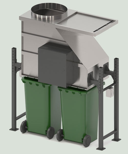Downwaste Bisorter of Recycling Chutes