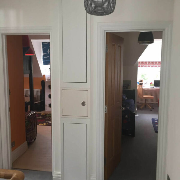 laundry chute fire door finished house