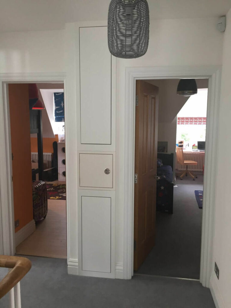 laundry chute fire door finished house