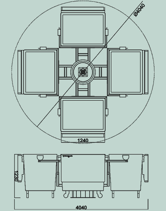 downwaste rc 003 technical drawing