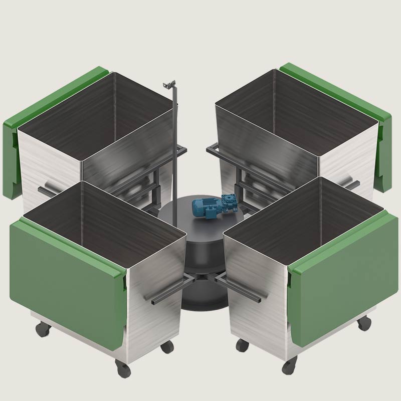 downwaste customized handling disposal carousels